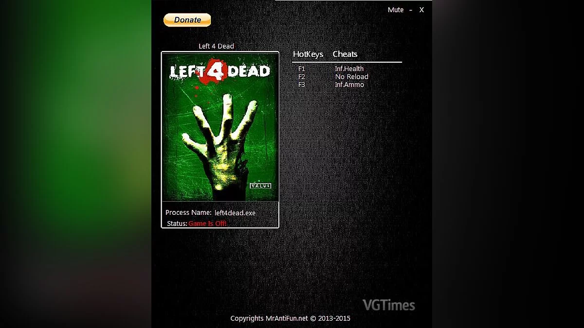 Left 4 Dead — Трейнер / Trainer (+3) [11.22.2015] [MrAntiFun]