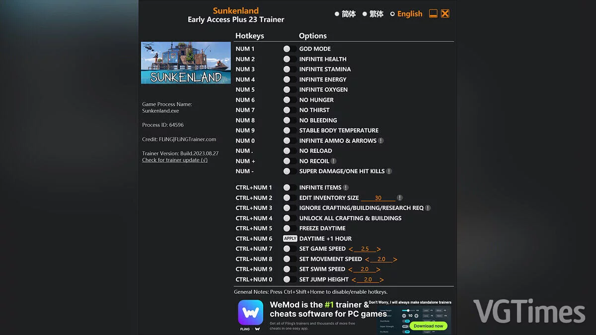 Sunkenland — Трейнер (+23) [EA: 31.08.2023]