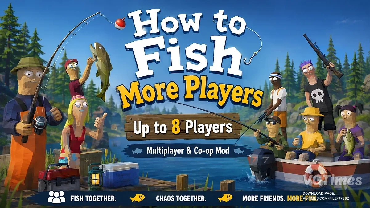 How to Fish — Мультиплеер до 8 игроков