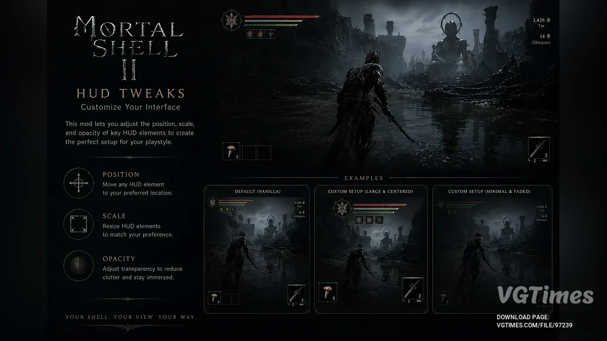 Mortal Shell 2 — Настройка и кастомизация интерфейса (HUD Tweaks)