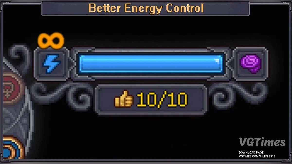 Graveyard Keeper 2 — Better Energy Control (Add Regen) — управление расходом энергии, усиление восстановления и пассивная регенерация