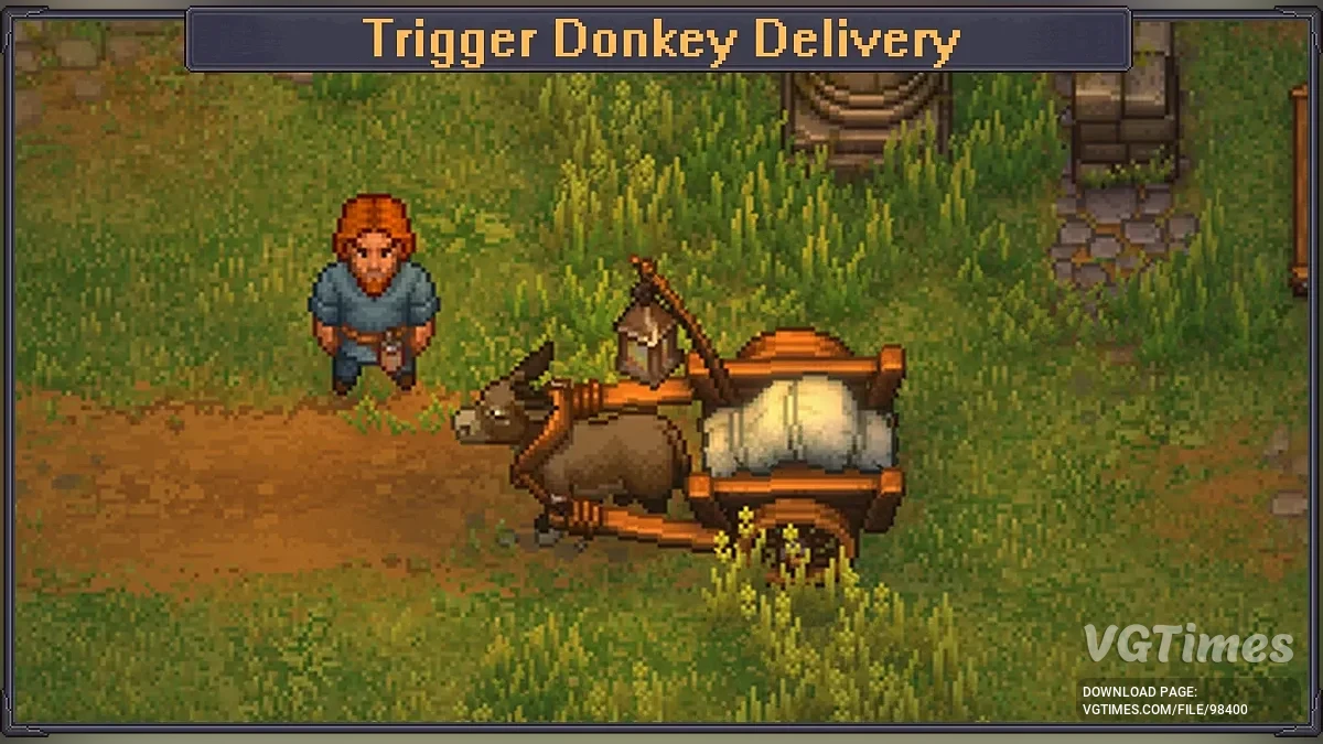 Graveyard Keeper 2 — Trigger Donkey Delivery — ручной вызов Ослика с телом (F9)