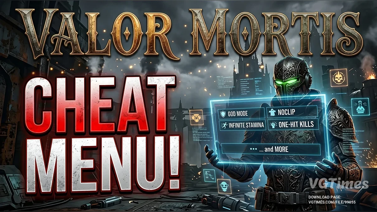 Valor Mortis — Многофункциональное чит-меню с бессмертием, полетом и настройками боя