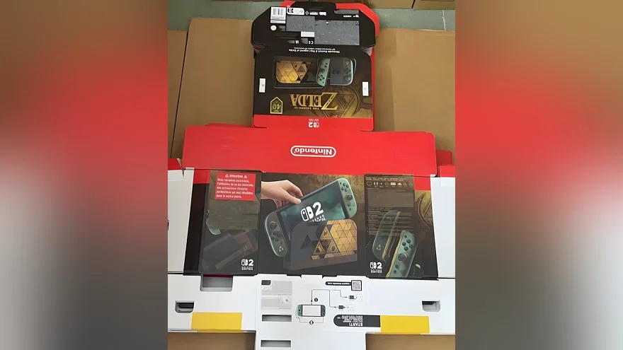 Упаковка Switch 2 Zelda Edition