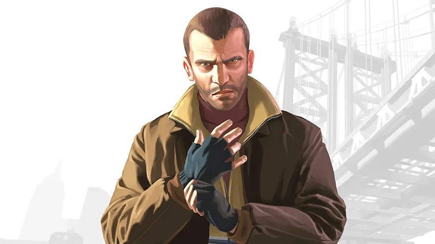 Нико Беллик на промо-арте GTA 4
