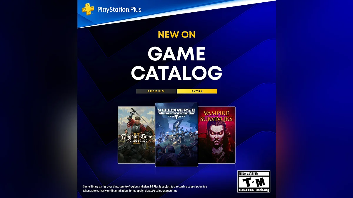 Игры августа в PS Plus Extra и Premium