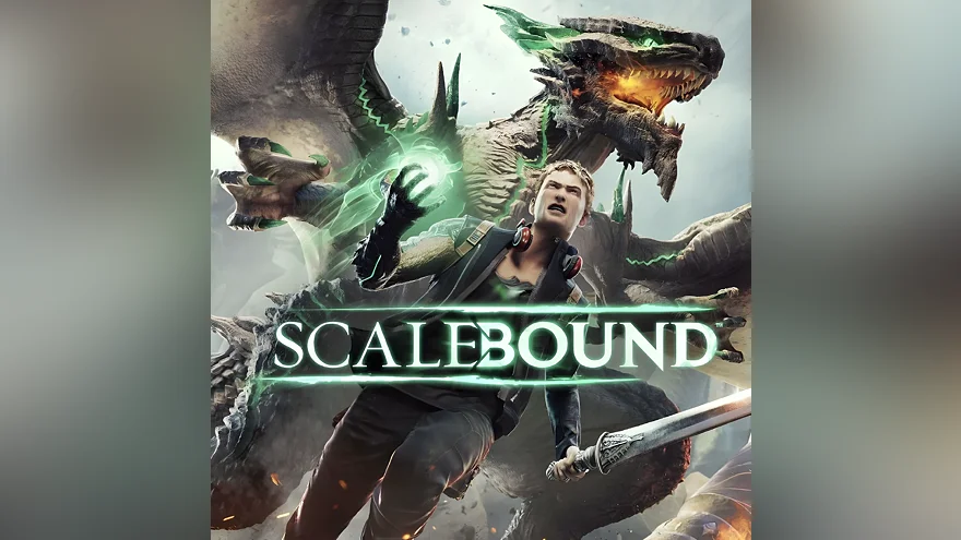 Главный герой сражается с драконом в Scalebound