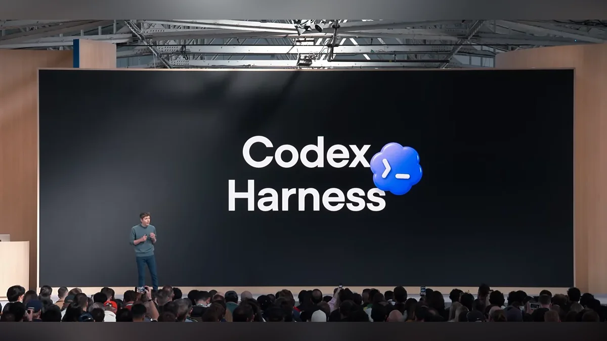 Сэм Альтман, генеральный директор OpenAI, представляет «Codex Harness» на крупной технологической конференции