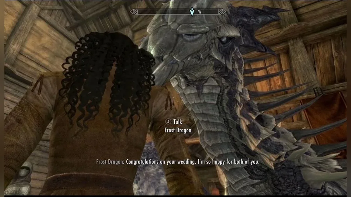 Дракон посетил свадьбу в The Elder Scrolls 5: Skyrim
